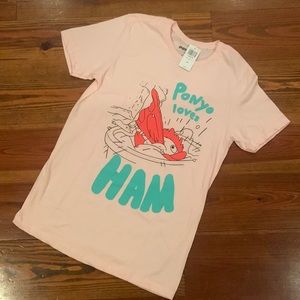 Ponyo Loves Ham Graphic T-shirt